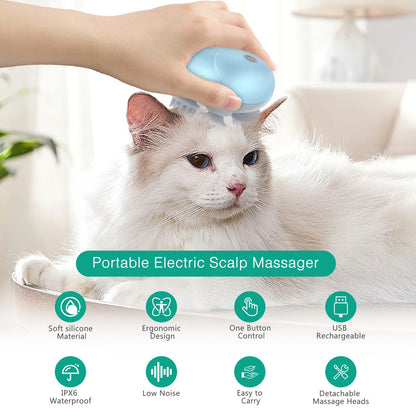 ORIA Electric Cat Massager Handheld Pet Massager