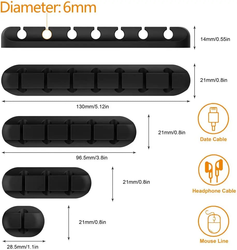 Silicone USB Cable Organizer