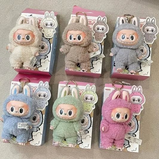 The Monsters V1 Labubu Exciting Macarone Series Blind Box Action Anime Figures Toys Keychain