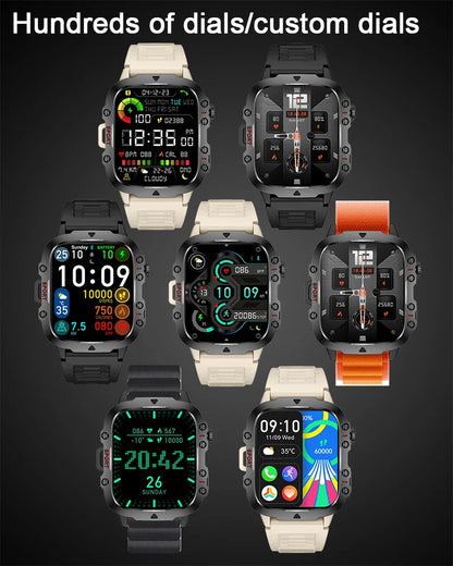 Sports Fitness Military Smart Watch