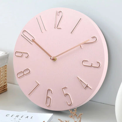 Wall clock living room household hanging fashion clock light
