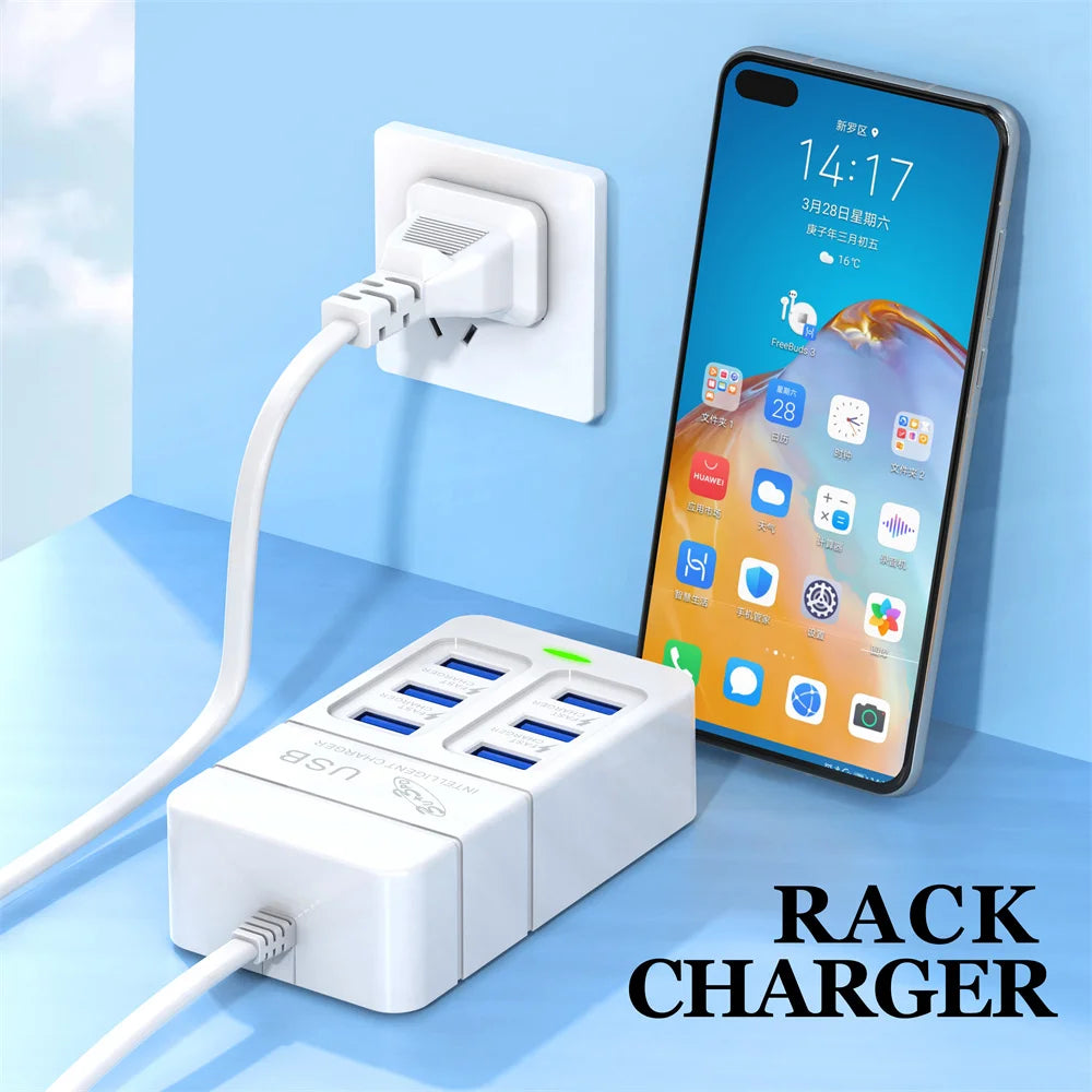 35W Multi-port USB Power Strip Charger