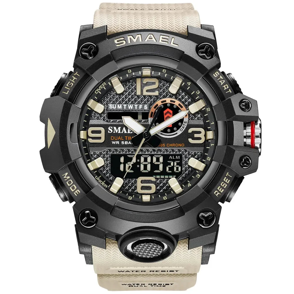 SMAEL 8035  Waterproof Outdoor Digital Electronic Watch Tactical Men's Multifunctional Watch Night Glow