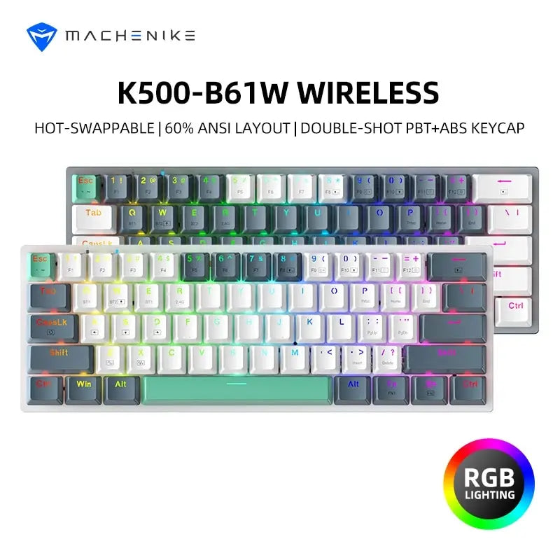 MACHENIKE K500-B61W Wireless Mechanical Keyboard