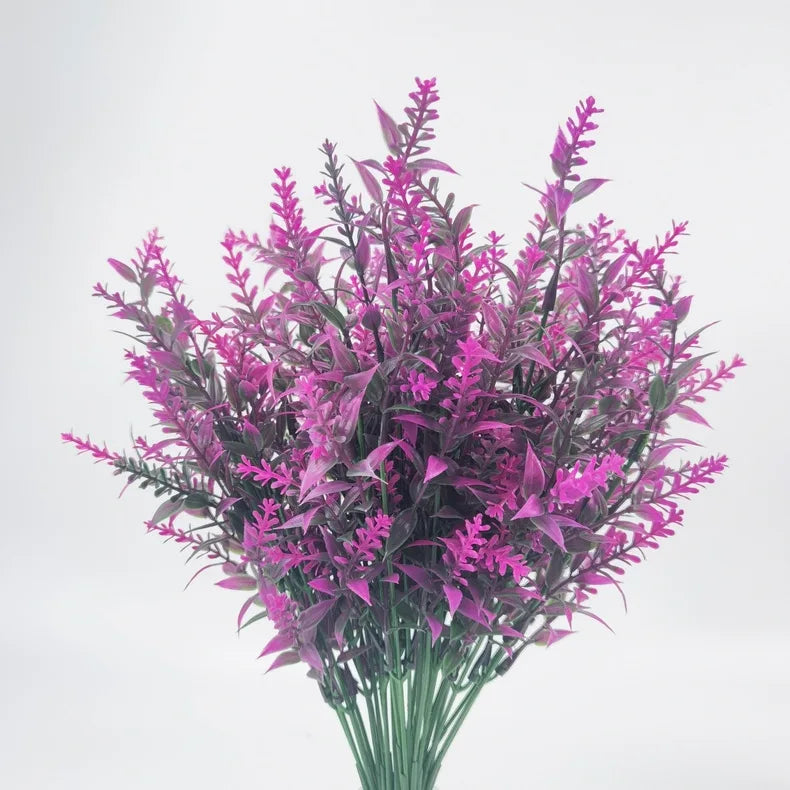 3/5/10Pcs Artificial Flower Plastic Lavender Fake Plant Home Table Outdoor Garden Decoration Wedding Bridal Bouquet Decoration