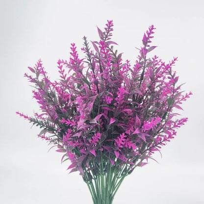3/5/10Pcs Artificial Flower Plastic Lavender Fake Plant Home Table Outdoor Garden Decoration Wedding Bridal Bouquet Decoration