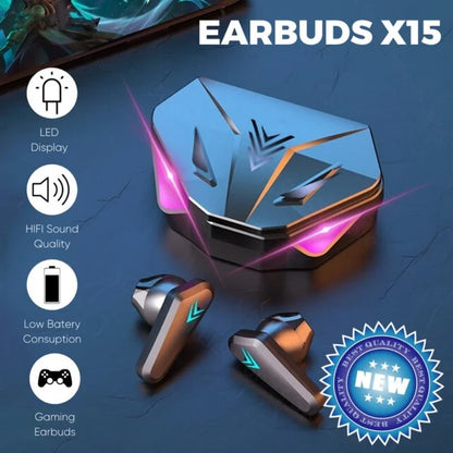 X15 TWS Wireless Earphone 5.3 bluetooth Headphone