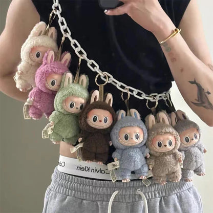 Cute Hot Sale Anime Figure Labubu Vinyl Pendant Doll Model Toy Cute Monster Replica Keychain Toys Birthday Gifts