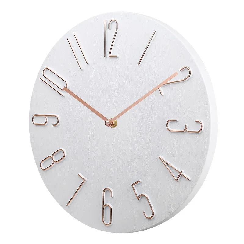 Wall clock living room household hanging fashion clock light