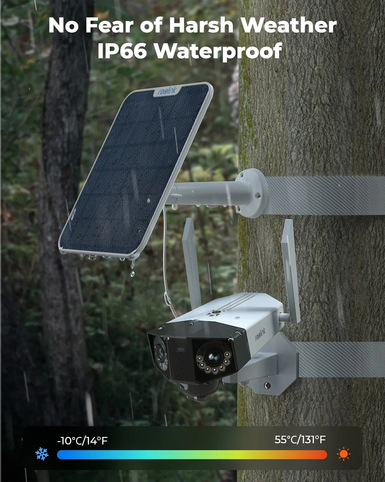 Solar Outdoor Wireless Security Waterproof Camera