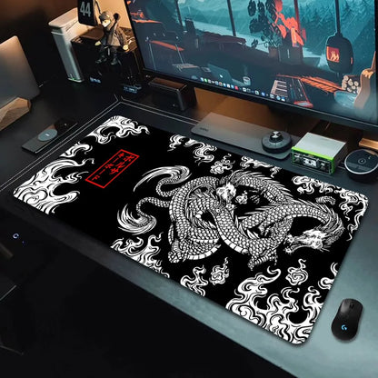 Japanese Dragon Large Gaming Mousepad