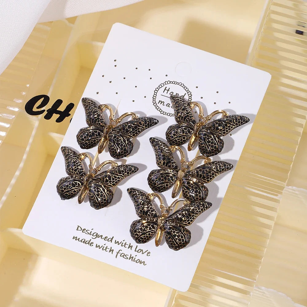 5PCS/Set Sweet Stereoscopic Color Gradient Cute Baby Hairpins Kids Hair Clips Children Headwear Barrette Girls Accessories Gift