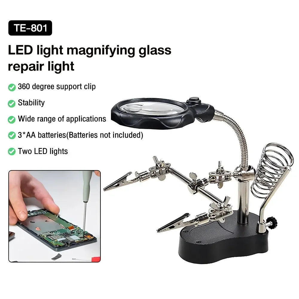 Welding Auxiliary Clip Magnifier Electric Circuit Board