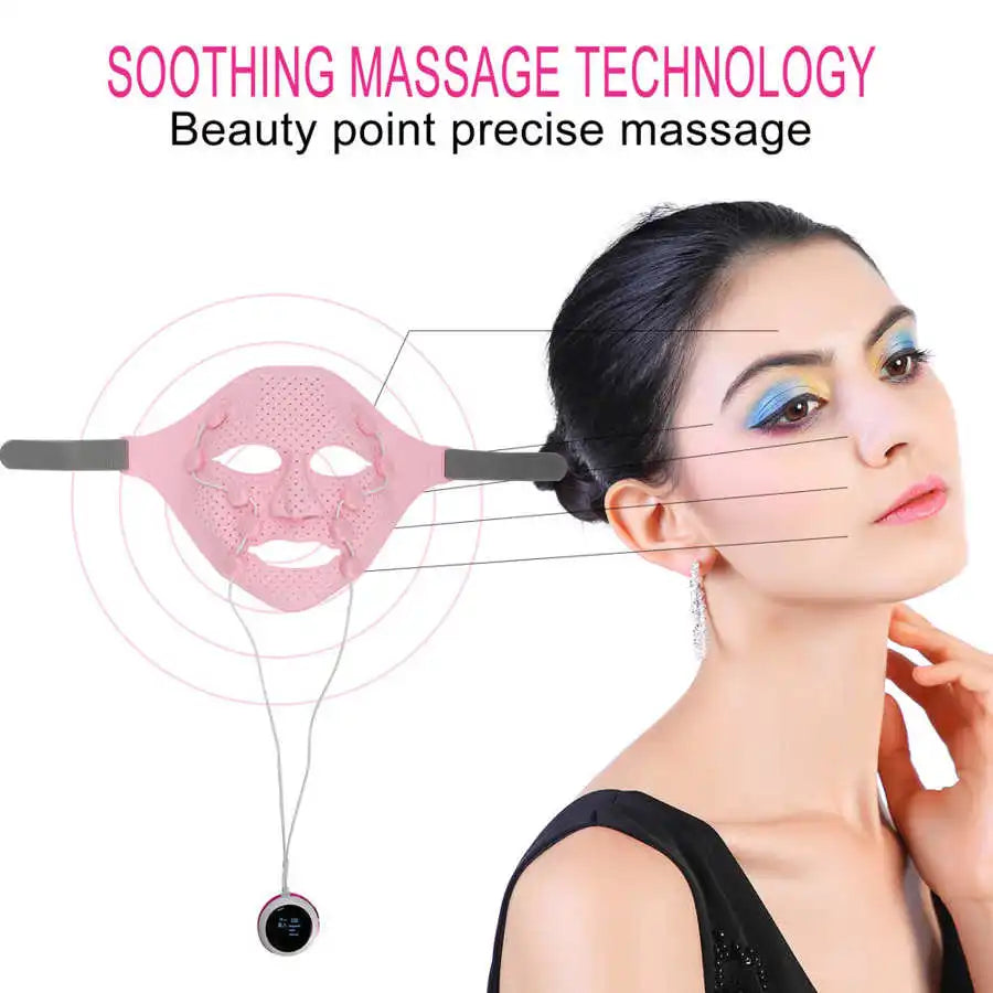 3D Silicone Mask massager facial acupuncture