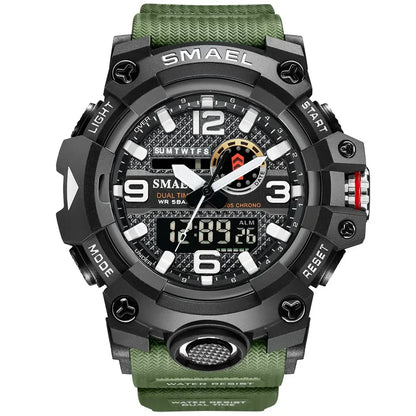 SMAEL 8035  Waterproof Outdoor Digital Electronic Watch Tactical Men's Multifunctional Watch Night Glow