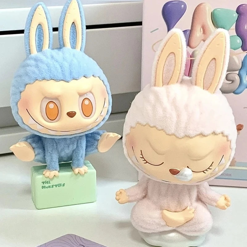 100% Genuine The Monsters Labubu Lazy Yoga Series Mystery Blind Box Cute Anime Figure Model Confirm Style Desktop Ornaments Toys