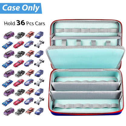 Toy Car Organizer Case Compatible with Hot Wheels Cars