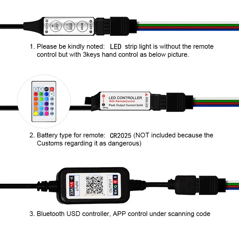 LED Bluetooth Strip Lights For Room Decoration