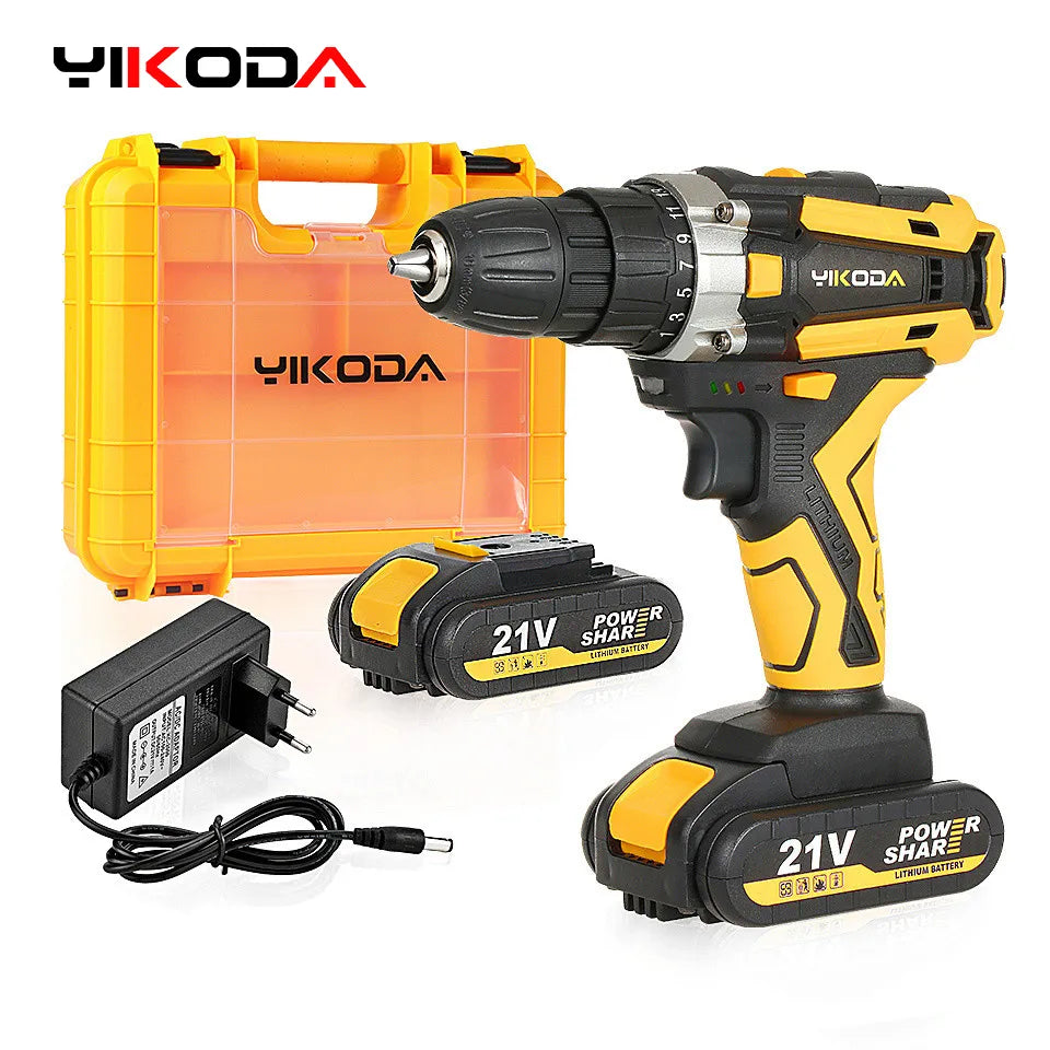 21V Cordless Drill Rechargeable Electric Screwdrive