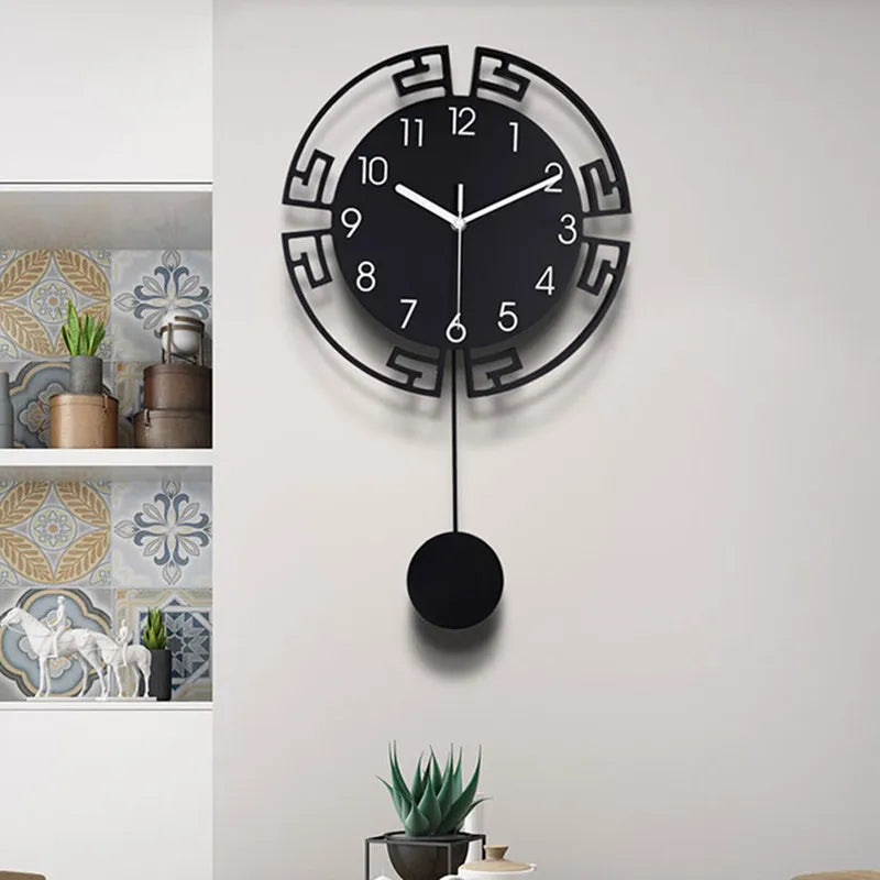 Creative Swingable Silent Wall Clock,