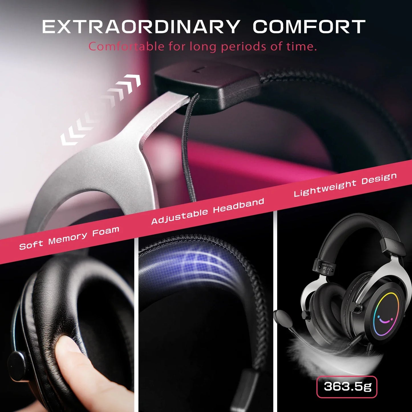 FIFINE Gaming Headset with Stereo Sound