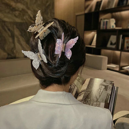 Acetate Resin Hair Claw Sweet Fairy Butterfly Hairpin