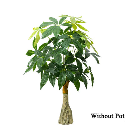 95cm Large Artificial Plants Fake Monstera Tree Plastic Palm Leaves Tropical Green Lucky Tree For Home Garden Outdoor DIY Decor