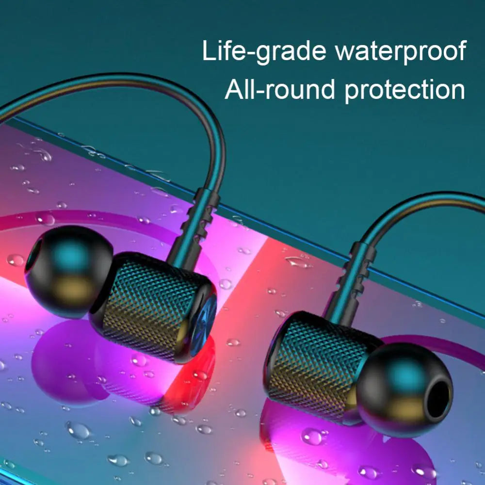 Waterproof Long Battery Neckband Earphones