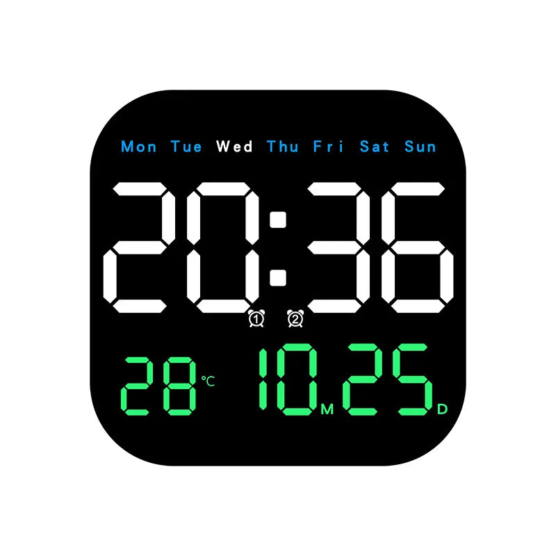Digital Wall Clocks Temperature Date Week Dispaly Electronic Table Clock