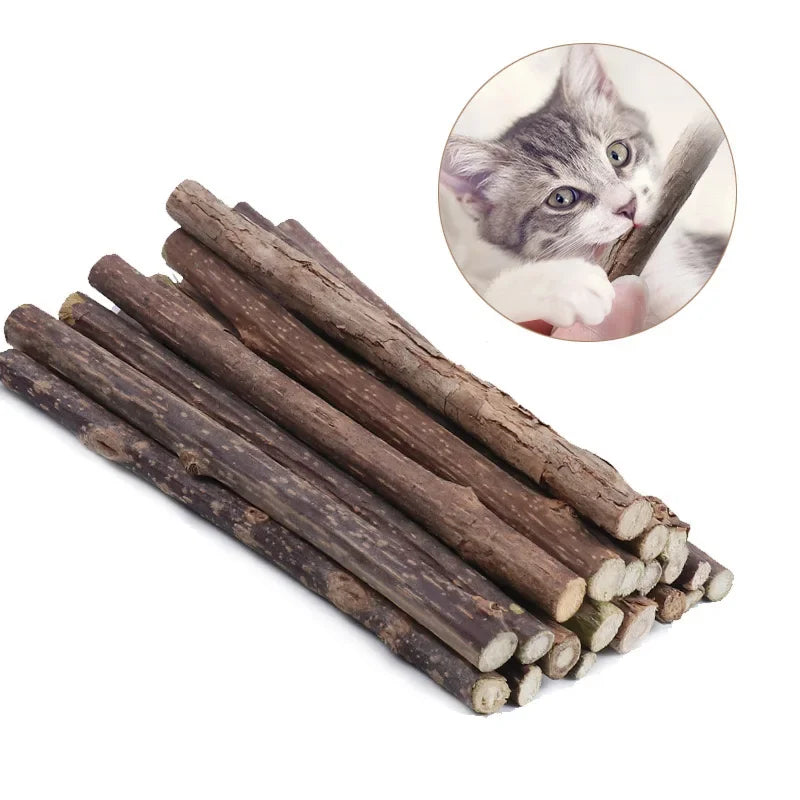 10 Wooden Stick Cat Toys Cat Supplies