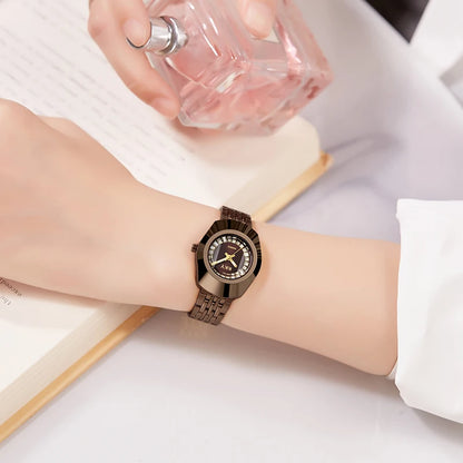 2024 New Creative Coffee Luxury Quartz Men Women Watches Waterproof