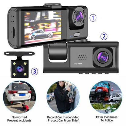 Dash Front Rear Camera with  Loop Recording