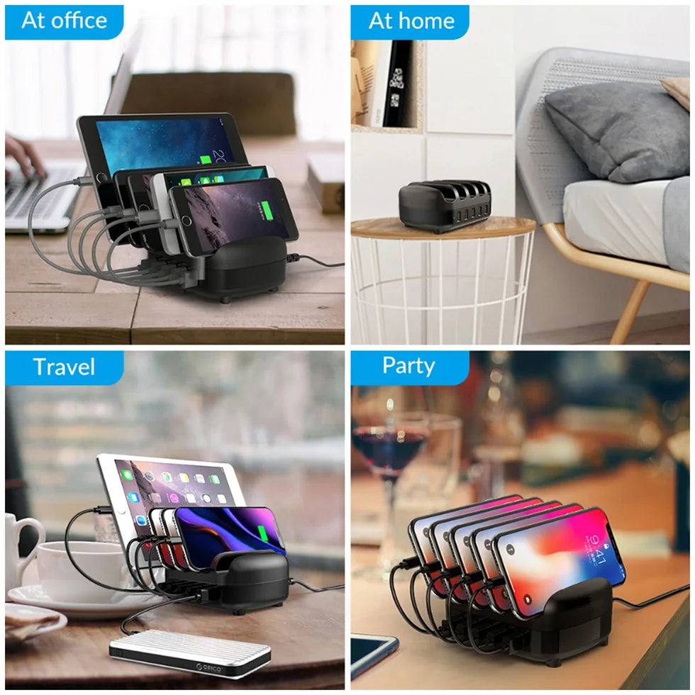 High Power Multi Port  Resistant USB Anti-Drop Charger