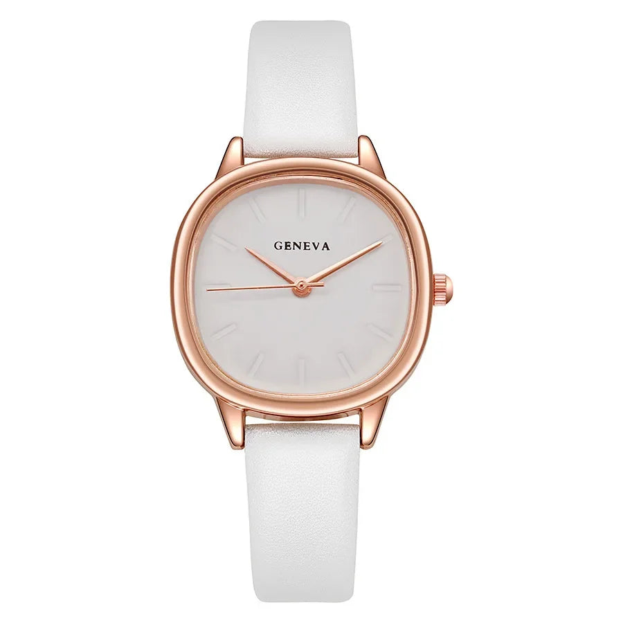 2024 New Casual Women's Watches Simple Quartz Wristwatches Leather Watches Students Clock Ladies Watch Gift Reloj Para Mujer