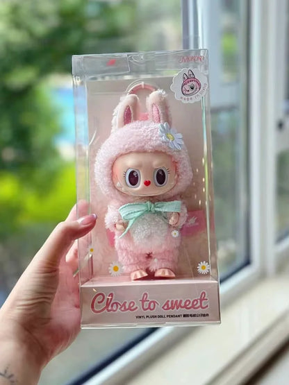 2025 In Stock Hot Anime Figure Labubu Have A Seat Series PVC Pendant Doll Model Monster Replica Keychain Kid Toys Birthday Gifts