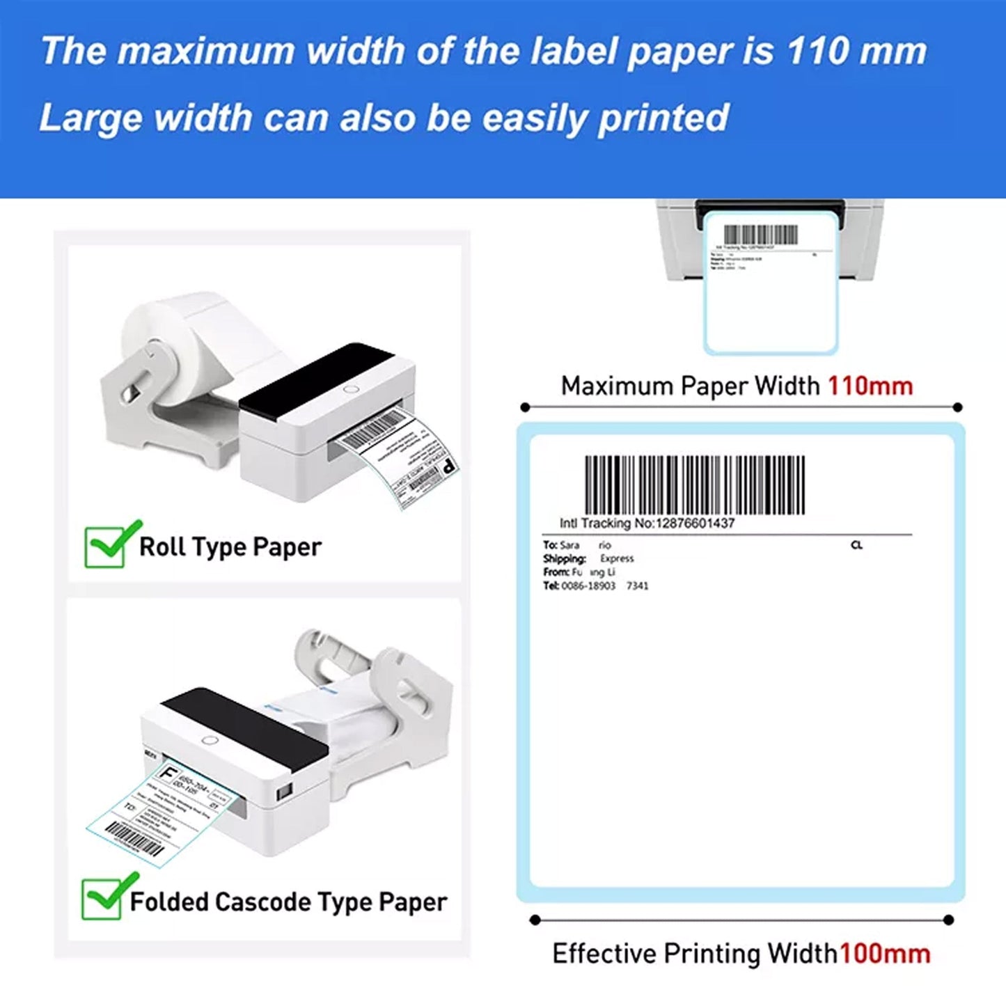 Thermal 4*6 Desktop Shipping Label Printer for Small Businesses