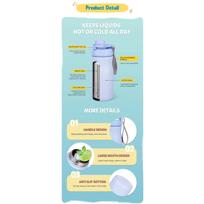 Leak-Proof Stainless Tumbler For Kids - Assorted