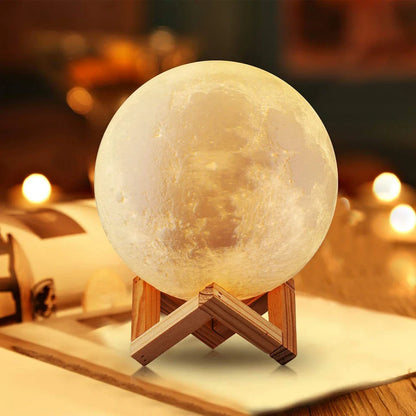 Rechargeable Moon Lamp For Decor