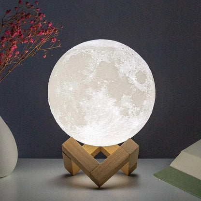 Rechargeable Moon Lamp For Decor