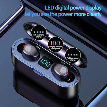 Wireless Power Bank LED Display Fast Charge Bluetooth Headset