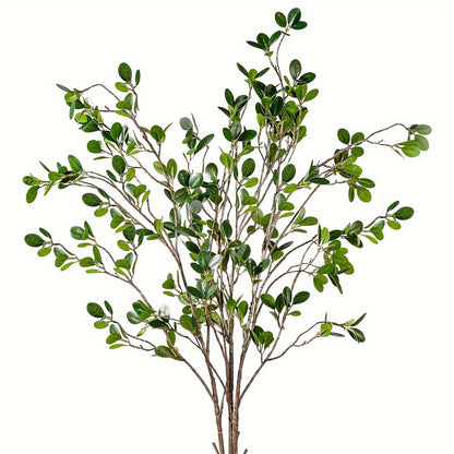 3pcs Faux Olive Tree Branches - 25.5 Inch Lifelike Artificial Greenery Stems, High-Quality Plastic Realistic Buds & Leaves for Vase Decor, No Maintenance Home/Office/Desk Decor, Seasonal Holiday & Party Decoration (Halloween/Christmas/Easter/Thanksgiving/