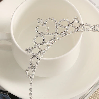 Baby Crystal Tiara Hair Bows Baby Girls Headwear Party Accessiories Kids Girls Headdress Children Bridal Princess Prom Crown - buythingsusa
