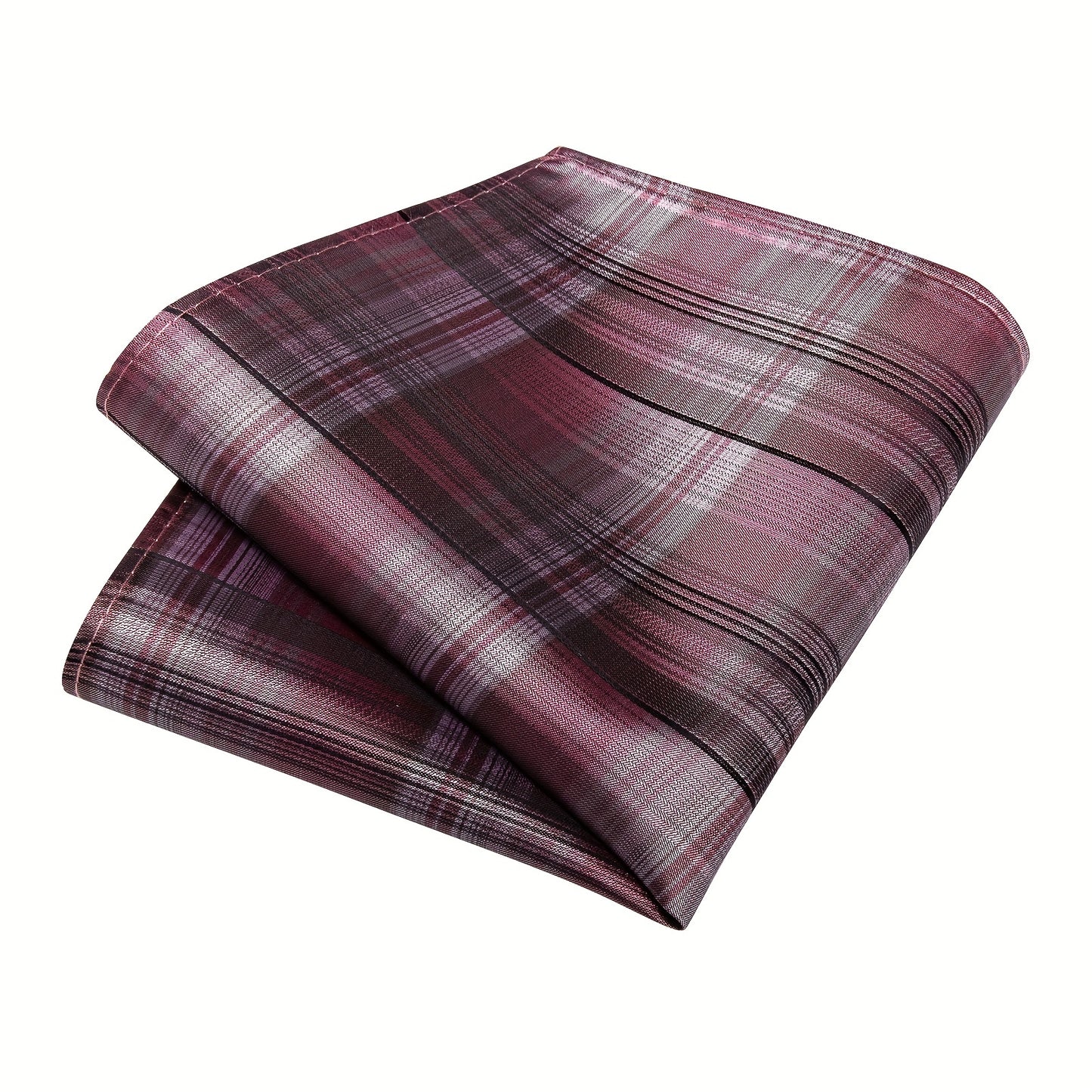 DiBanGu Classic Plaid Tie Set For Mens