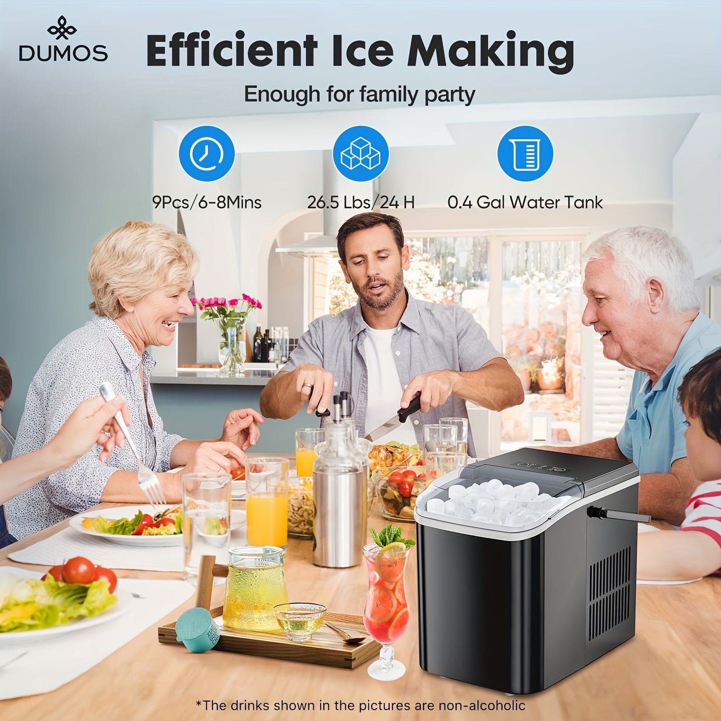 26 Pounds Daily Capacity Ice Maker