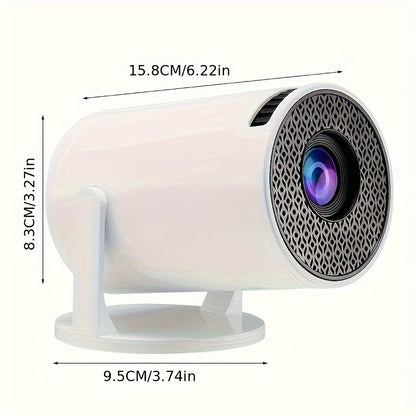 Sharp Display, Ultra-Portable 4K Mini Projector - Smart WiFi & Wireless, Adjustable Screen, 180° Rotation, USB Powered - Perfect for Home Entertainment