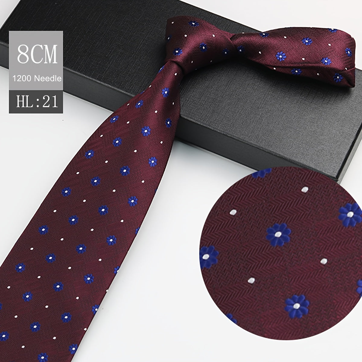 1pc Elegant Men's Polyester Necktie, 3.15inch Wide.