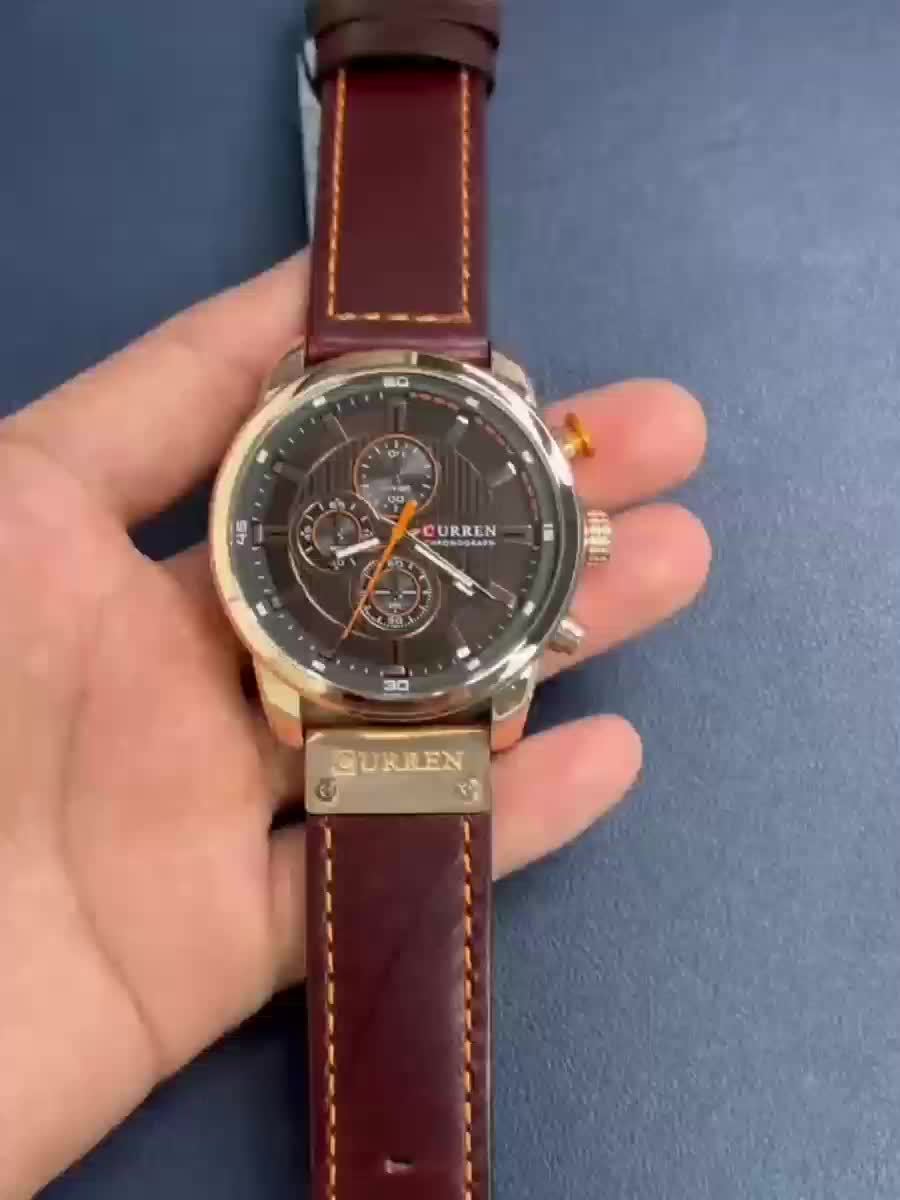 Men Watches Men's Chronograph Waterproof Sport Wrist Date Quartz Wristwatch