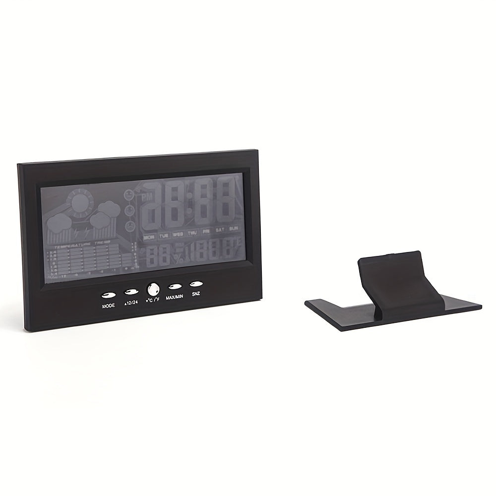 1pc Voice Control Digital Weather Clock