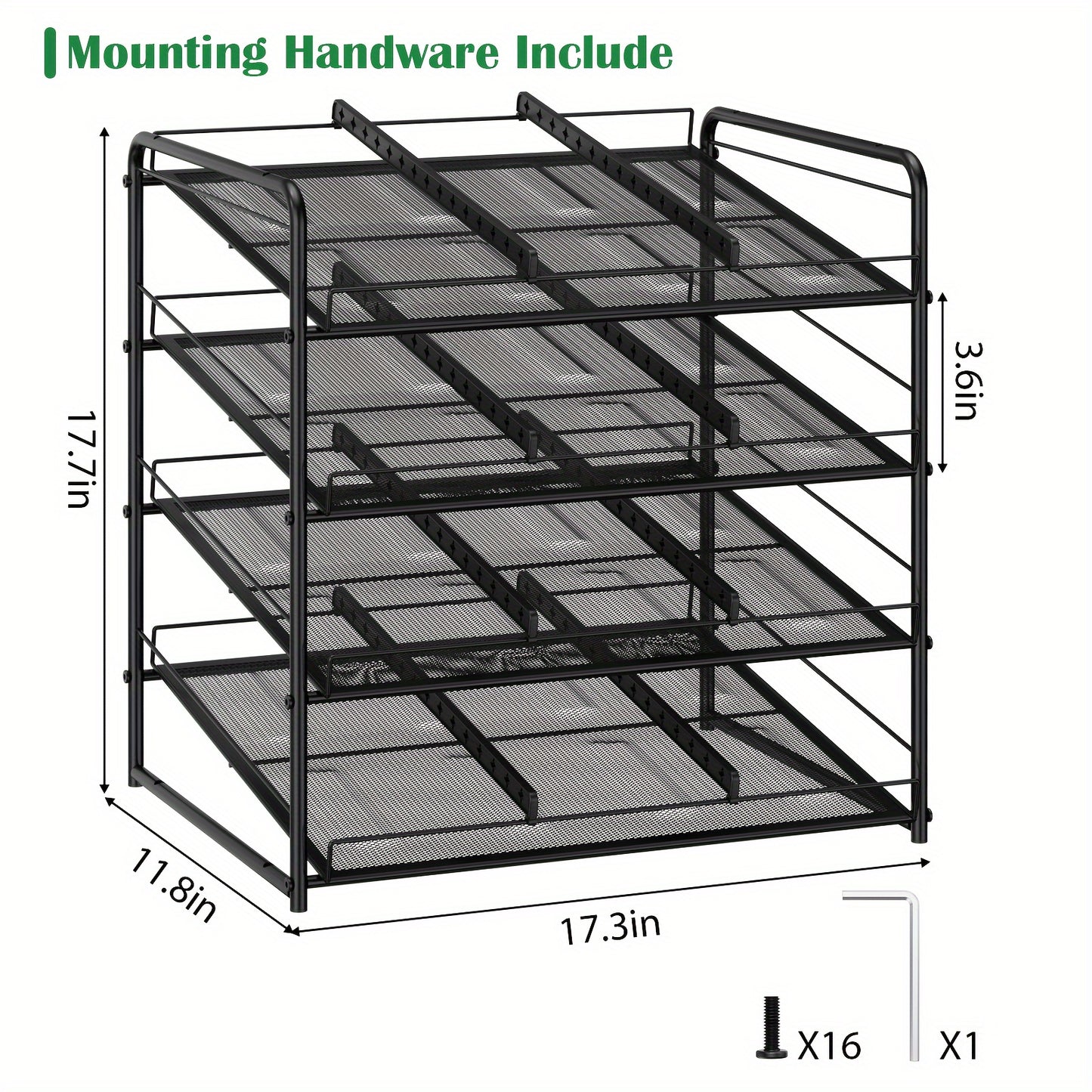 Can Holder For Pantry And Kitchen Cabinets - Large Capacity Metal Wire Canned Organizer For Food - - Can Rack With Adjustable Dividers Holds Up To 84 Cans For Countertop, Ideal Kitchen Organizer - Avilable In 3/4/7 Tier Buy Two Get More Discounts