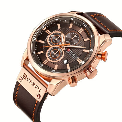 Men Watches Men's Chronograph Waterproof Sport Wrist Date Quartz Wristwatch